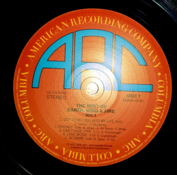 The Best Of Earth, Wind & Fire Vol. 1
