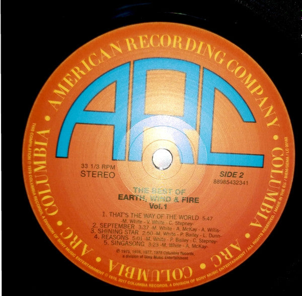The Best Of Earth, Wind & Fire Vol. 1