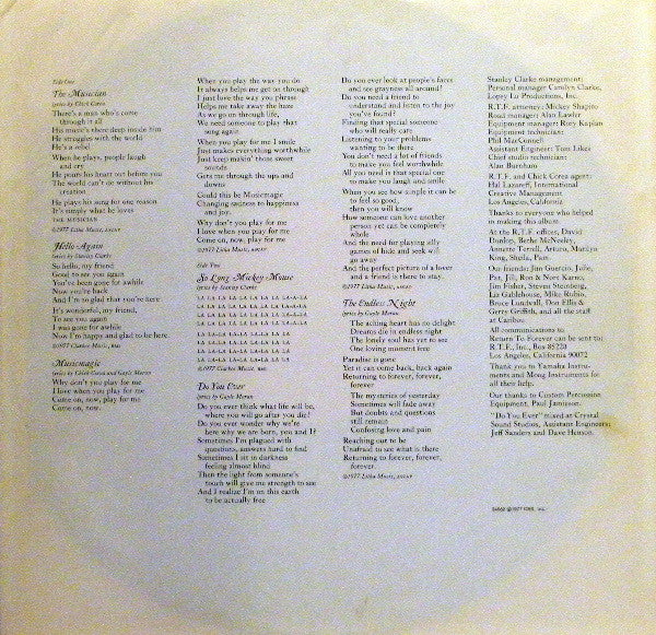 Return to Forever - MusicMagic (Sin caja)