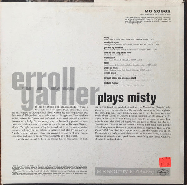Plays Misty