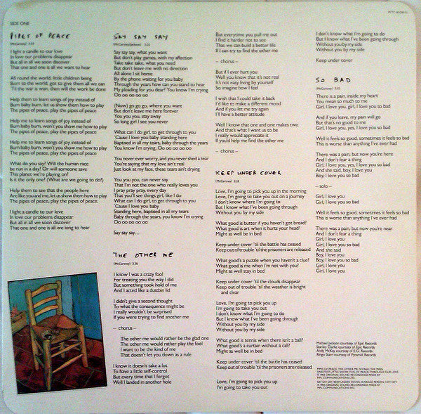 Pipes of peace