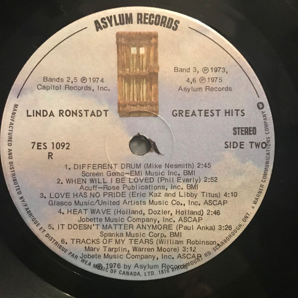 Linda Ronstadt Greatest Hits