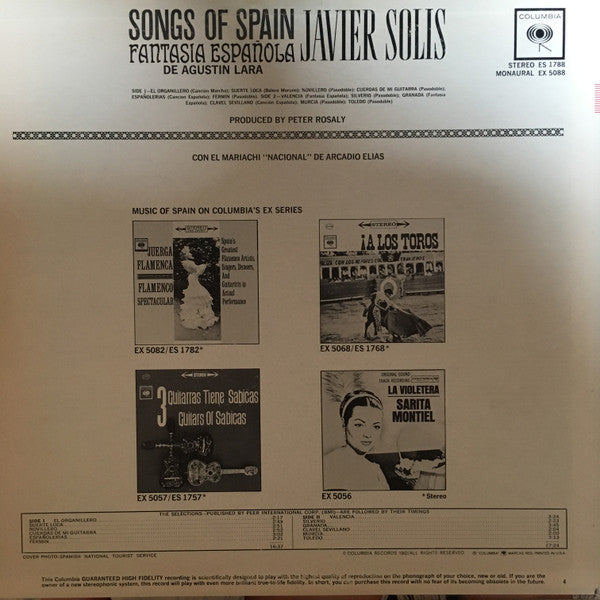 Fantasia Española Songs Of Spain