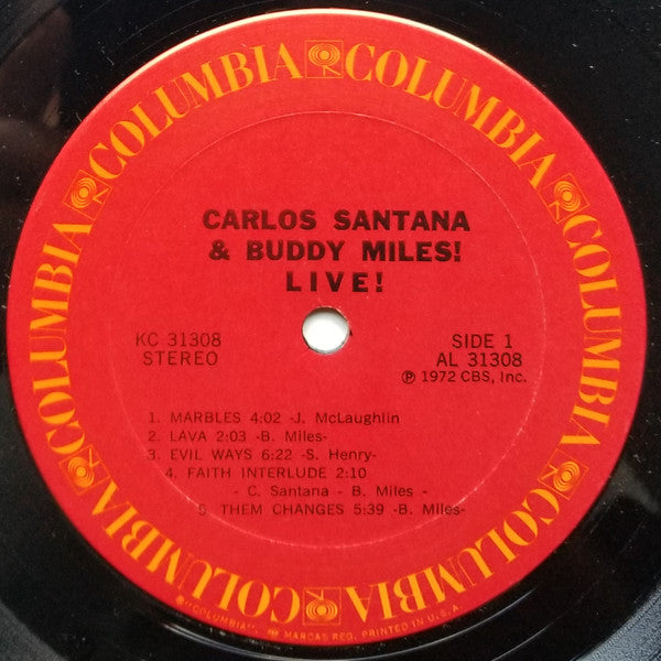 Carlos Santana & Buddy Miles! Live!