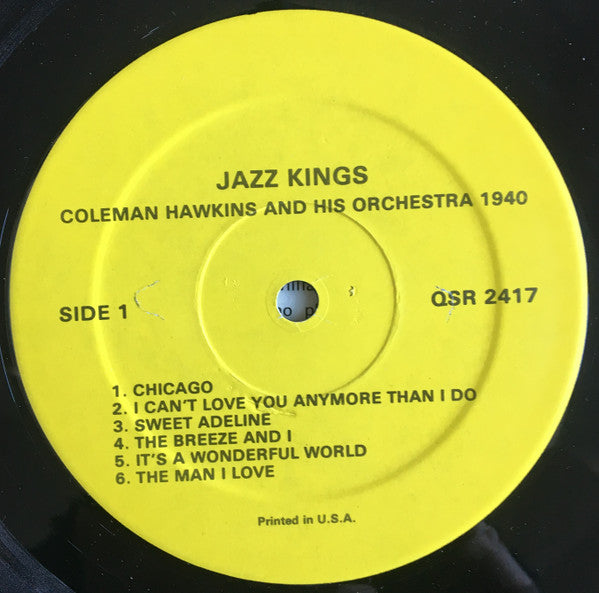 Coleman Hawkins & His Orchestra 1940