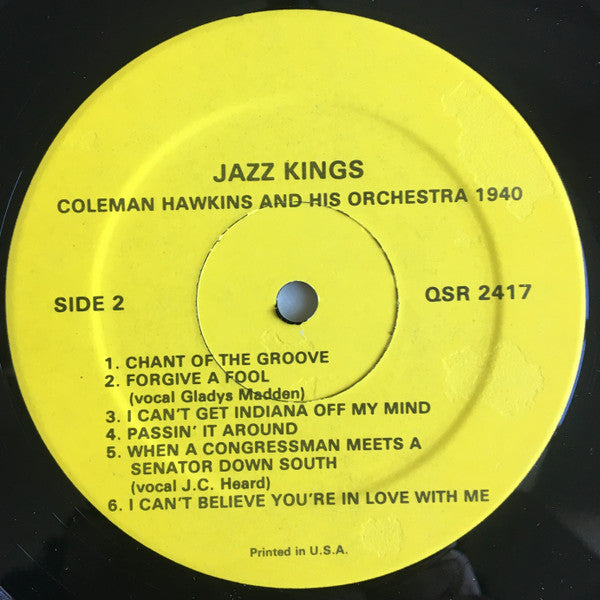 Coleman Hawkins & His Orchestra 1940
