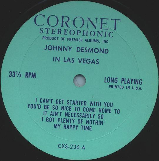 Johnny Desmond In Las Vegas!