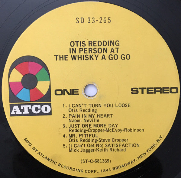Otis Redding In Person At The Whisky A Go Go