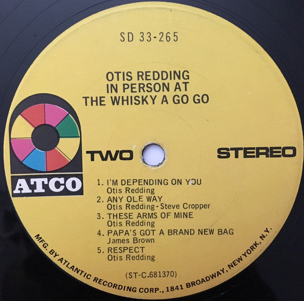 Otis Redding In Person At The Whisky A Go Go