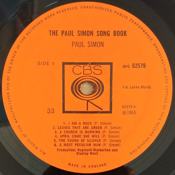 The Paul Simon song book