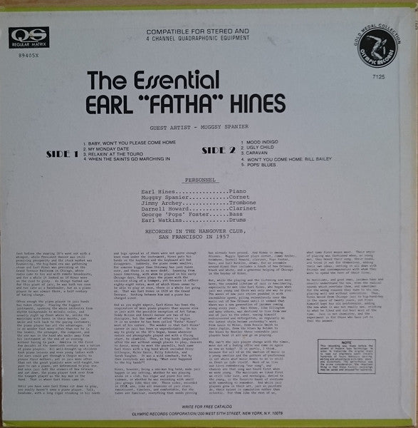 Earl Fatha Hines