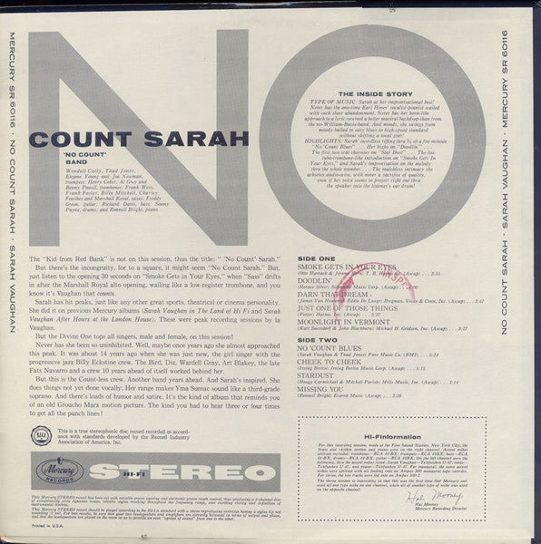 No Count Sarah