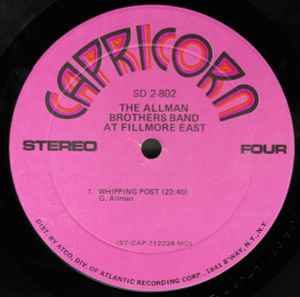 The Allman Brothers Band At Fillmore East