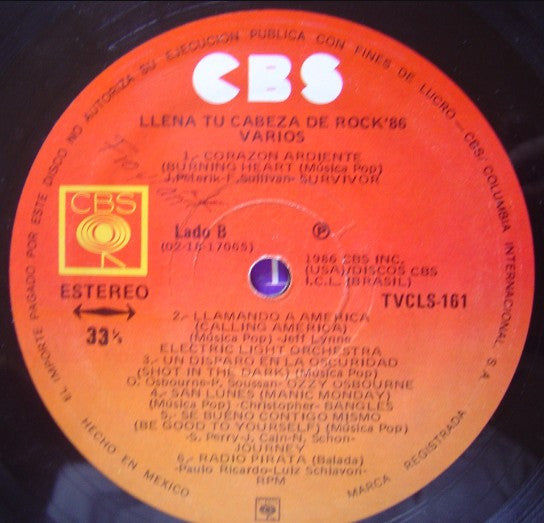 Llena tu cabeza de Rock 86