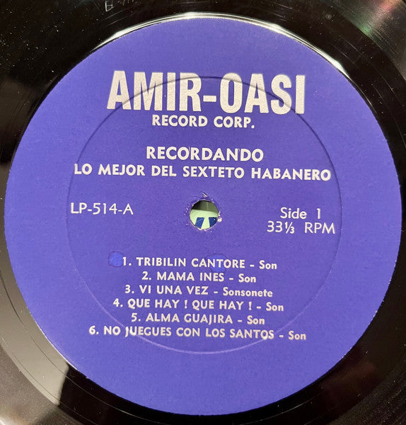 Recordando Lo Mejor Del Sexteto Habanero