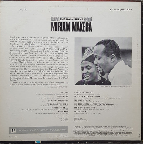 The Magnificent Miriam Makeba