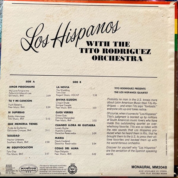Amor perdoname con orquesta Tito Rodriguez