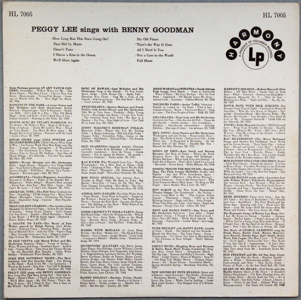 Peggy Lee sings with Benny Goodman