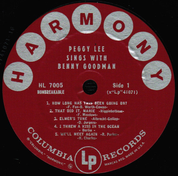 Peggy Lee sings with Benny Goodman