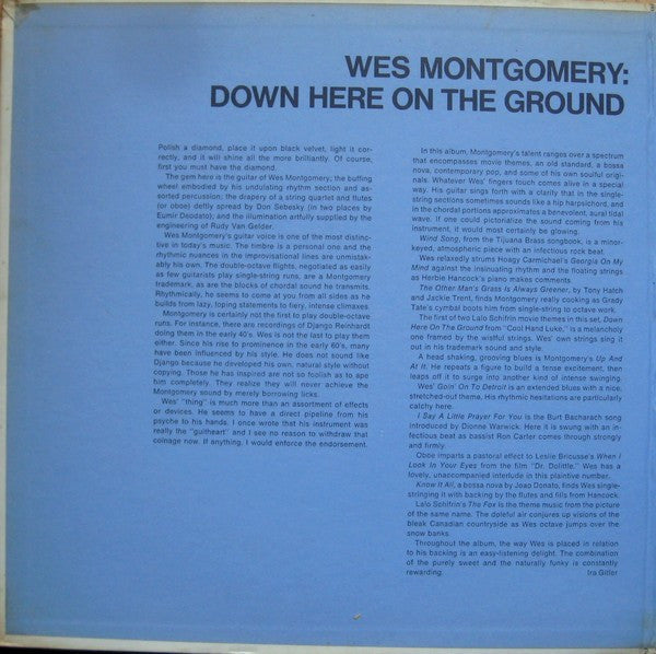 Down here on the ground
