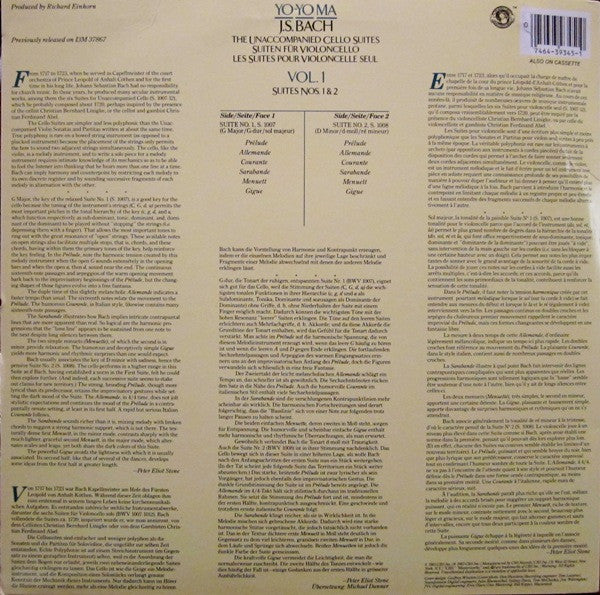 Vol. 1 Suites no. 1 & 2