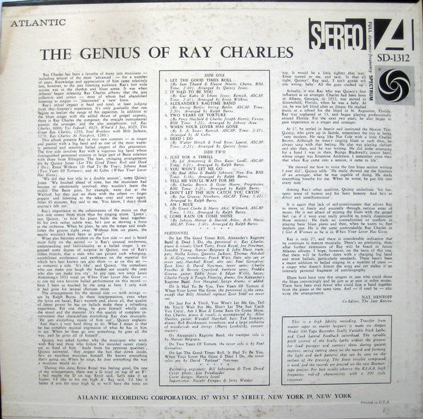 The Genius Of Ray Charles