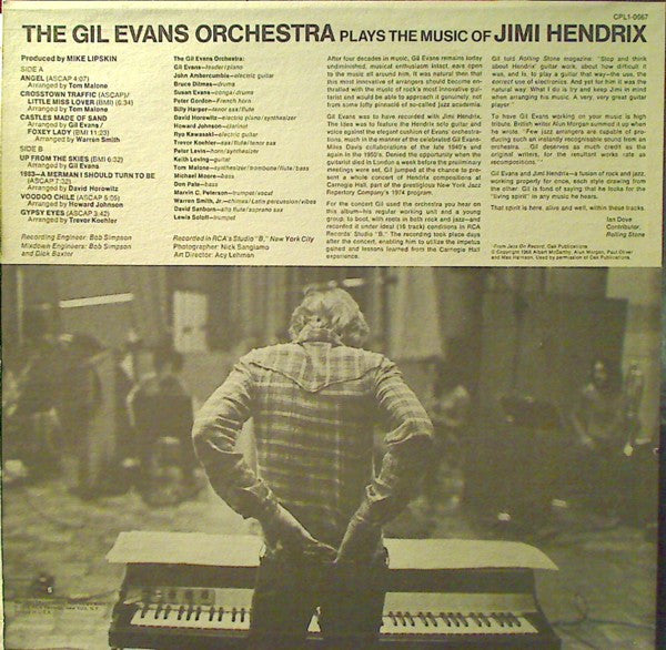 Plays the music of Jimi Hendrix