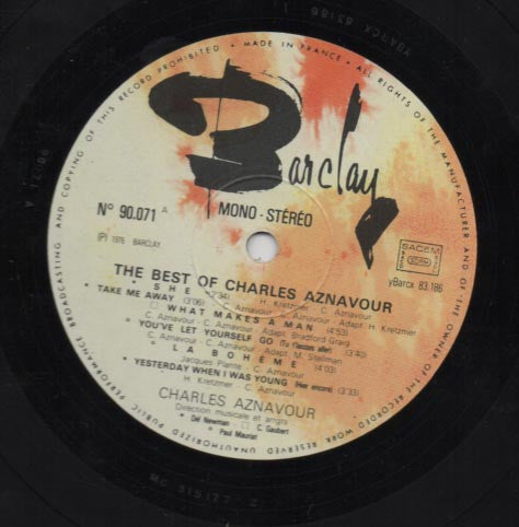 The Best Of Charles Aznavour