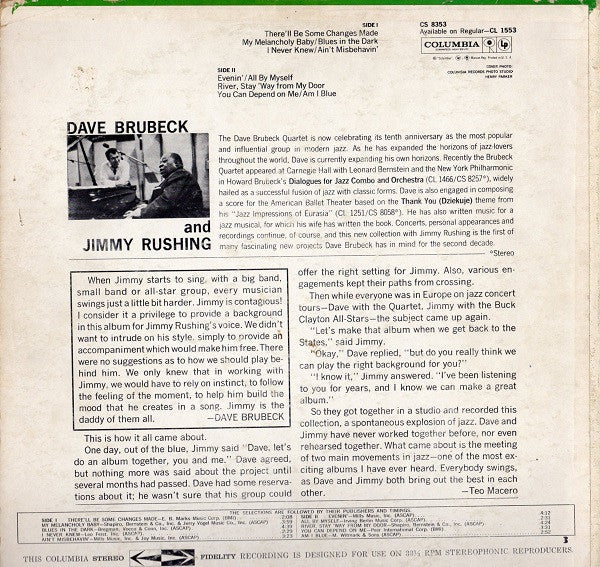 Brubeck & Rushing