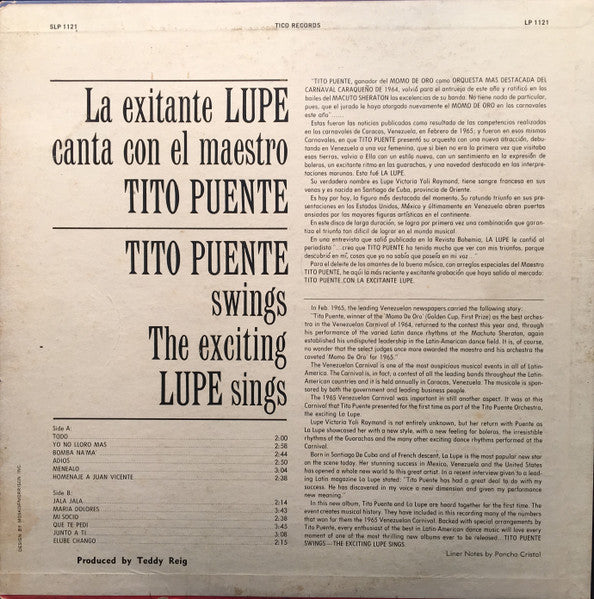 The exciting Lupe sings