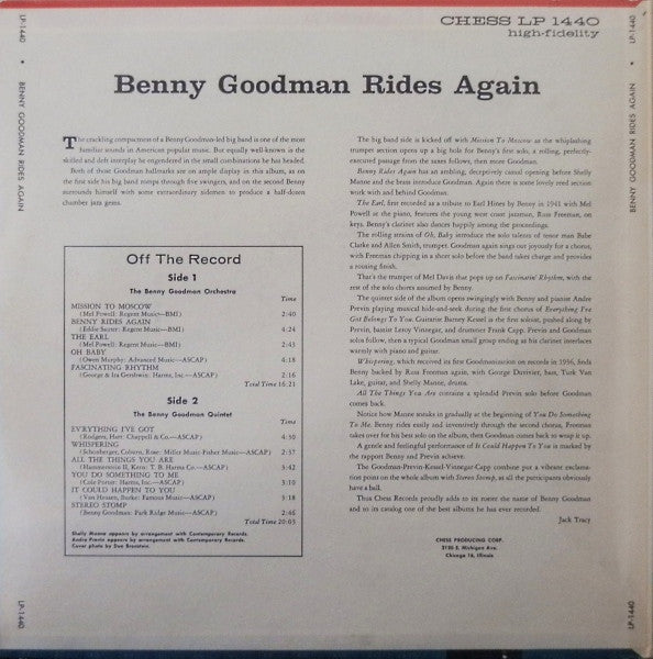 Benny rides again