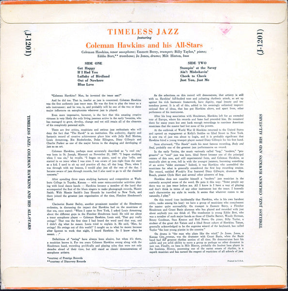 Timeless Jazz featuring Coleman Hawkins