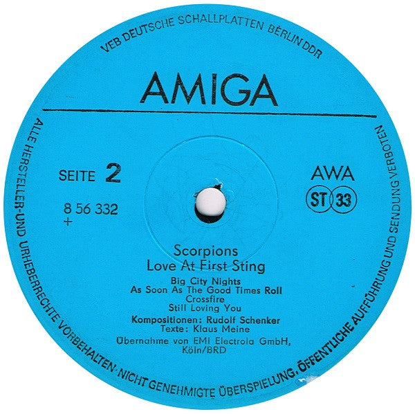 Love At First Sting (Alternative cover)