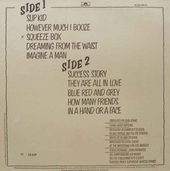 The Who by numbers