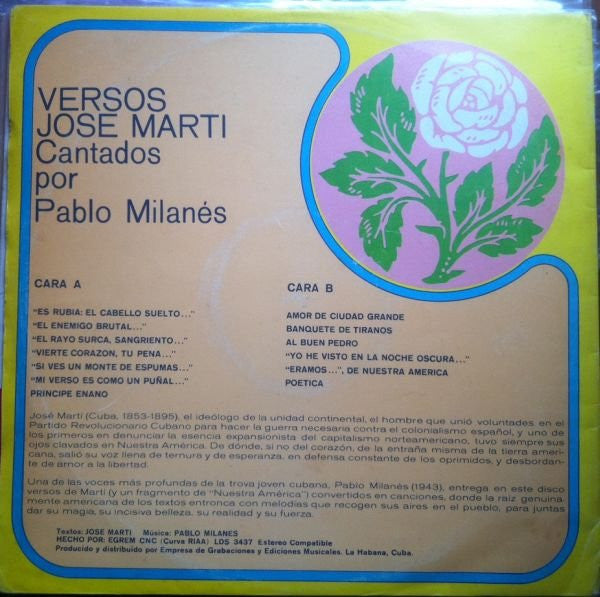 Versos De Jose Marti Cantados Por Pablo Milanes