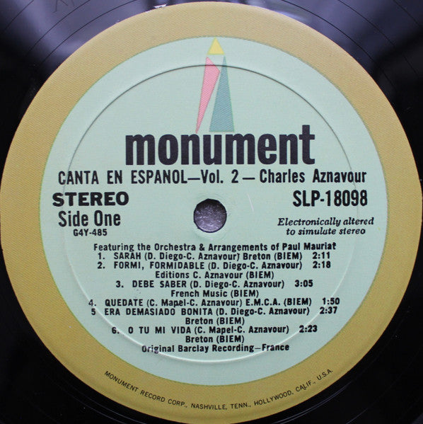 Charles Aznavour Canta En Espanol 2