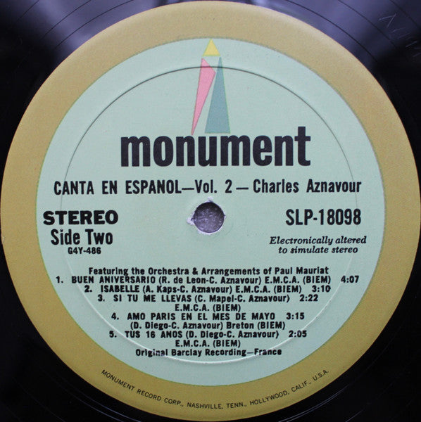 Charles Aznavour Canta En Espanol 2