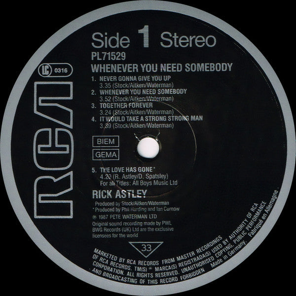 Whenever You Need Somebody