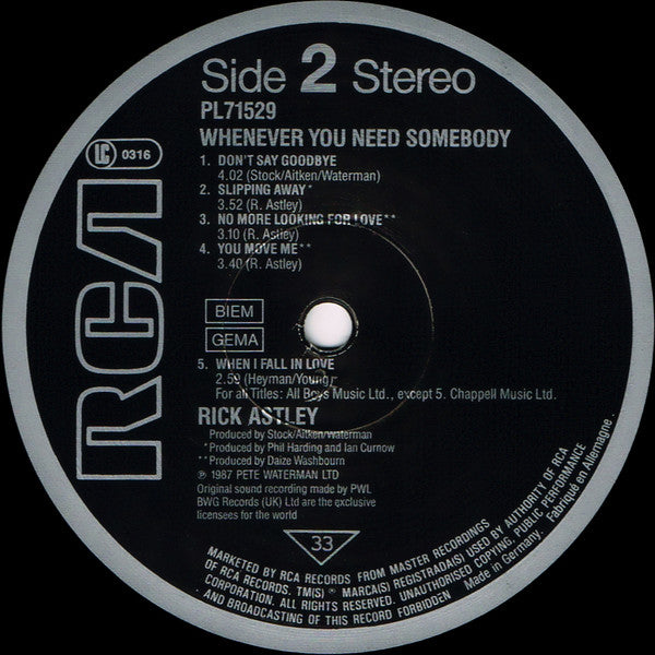 Whenever You Need Somebody