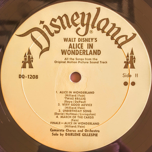 All The Songs From Walt Disney's Alice In Wonderland