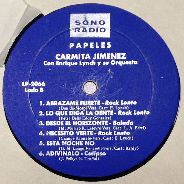 con Enrique Lynch y su Orquesta