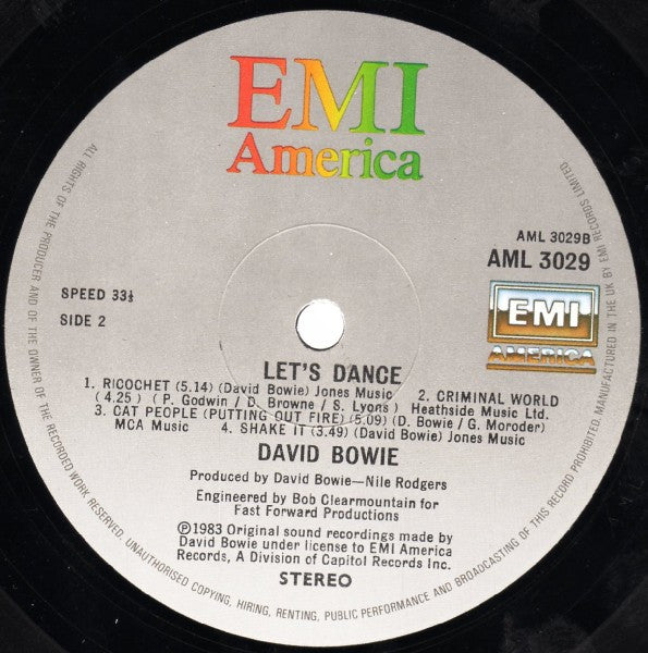 David bowie lets dance