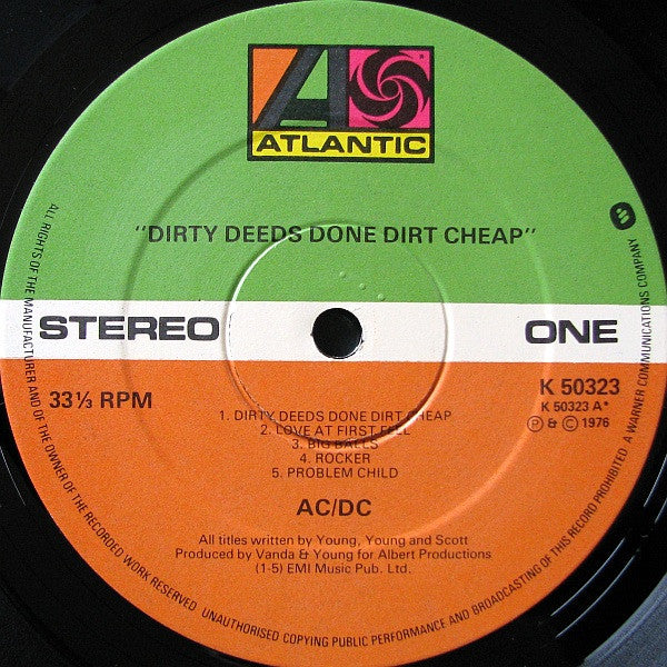 Dirty Deeds Done Dirt Cheap