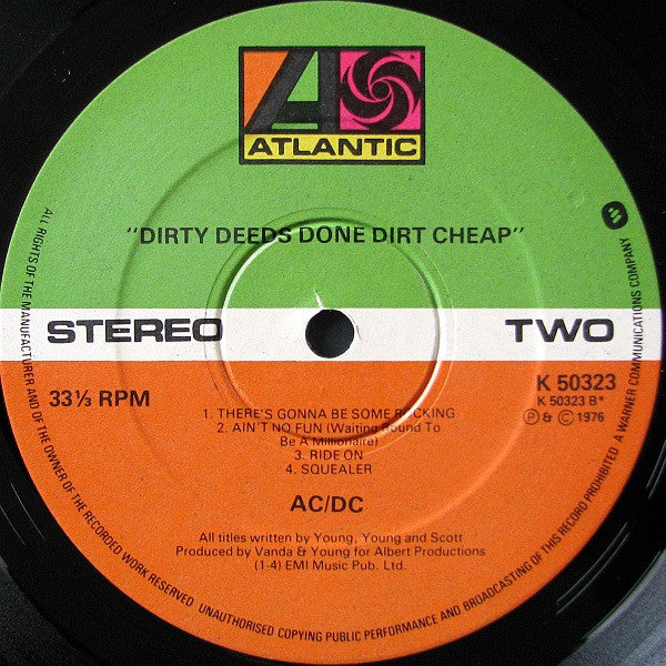 Dirty Deeds Done Dirt Cheap