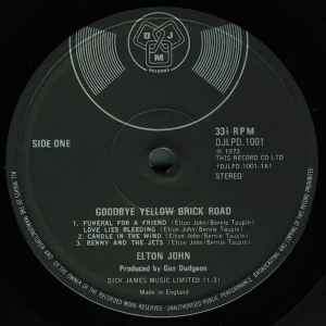 Goodbye Yellow Brick Road