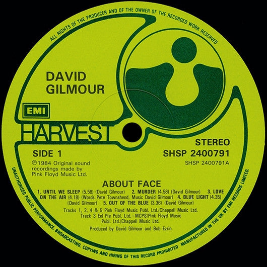 David Gilmour about face