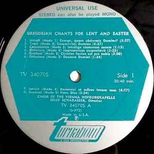 Gregorian Chants For Lent And Easter
