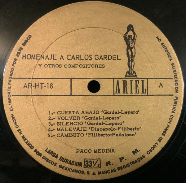 Homenaje A Carlos Gardel Y Otros Compositores