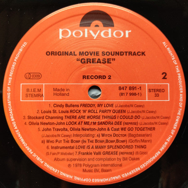 Grease (The Original Movie Soundtrack)